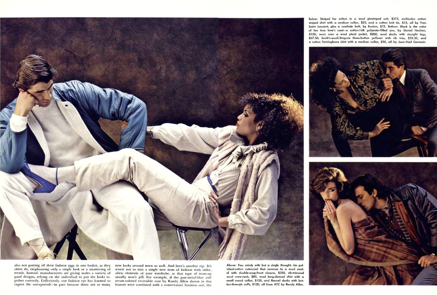 Playboy's Fall and Winter Fashion Forecast, October 1981 – Pipe and PJs:  Pictorials